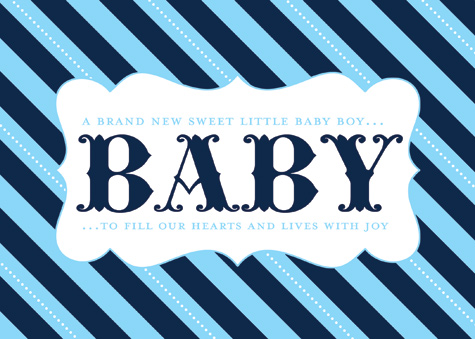 free baby shower striped boy sign